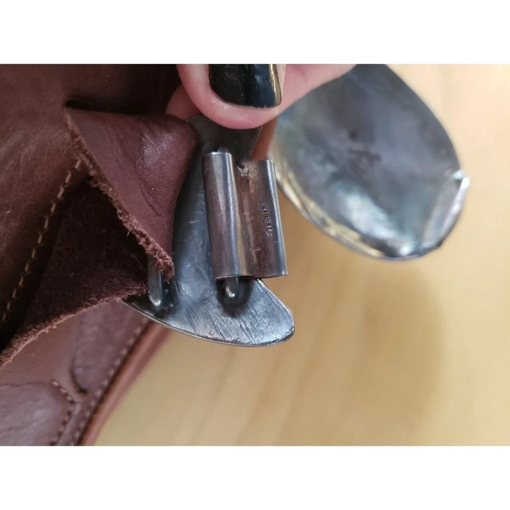 Vintage‎ Dee Morris Silver and Turquoise Leather Belt